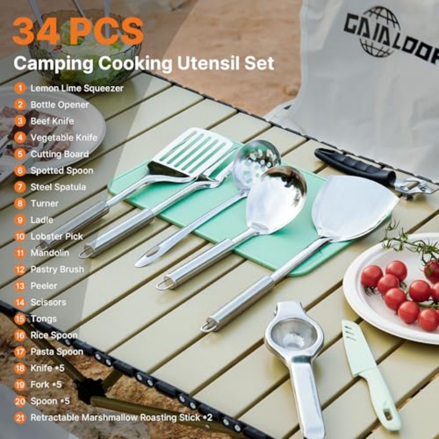 Portable Camping Cooking Utens - Camping Cooking Essentials Kit avis et prix
