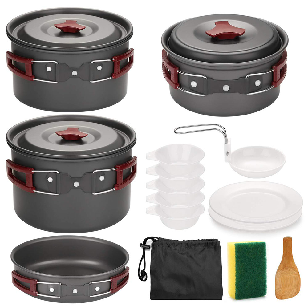 Outdoor Camping Cookware Kit N - Campfire Cooking Anime avis et prix