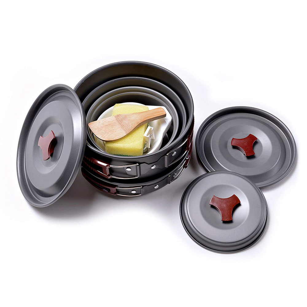 Outdoor Camping Cookware Kit N - Campfire Cooking Anime avis et prix