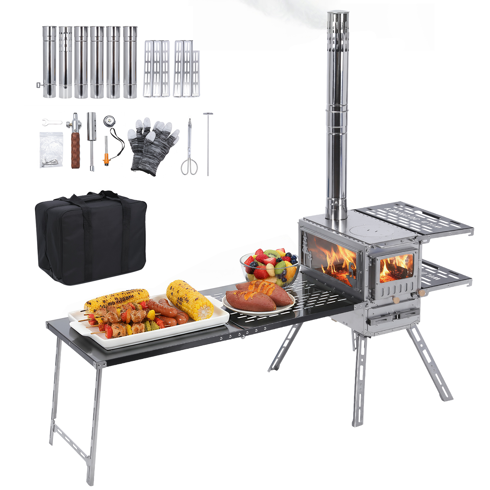 Outdoor Camping Tent Stove wit - Camping Cooking Tent avis et prix
