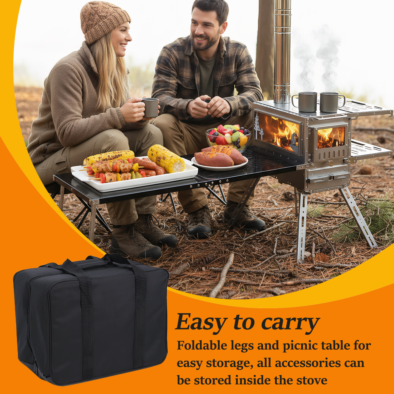 Outdoor Camping Tent Stove wit - Camping Cooking Tent avis et prix