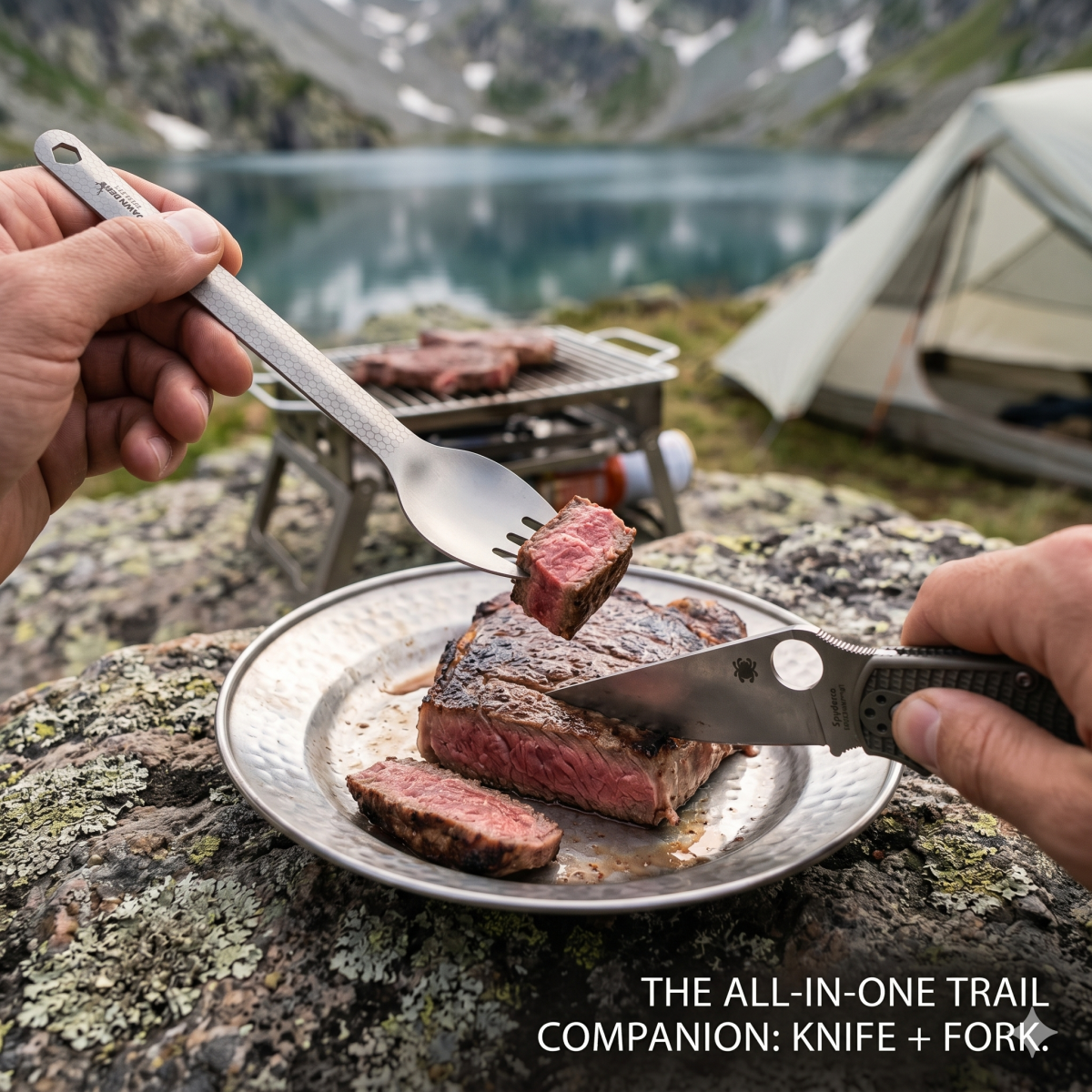 DAWN DEER 3-in-1 Titanium Spor - Quechua Camping Cooking Set avis et prix