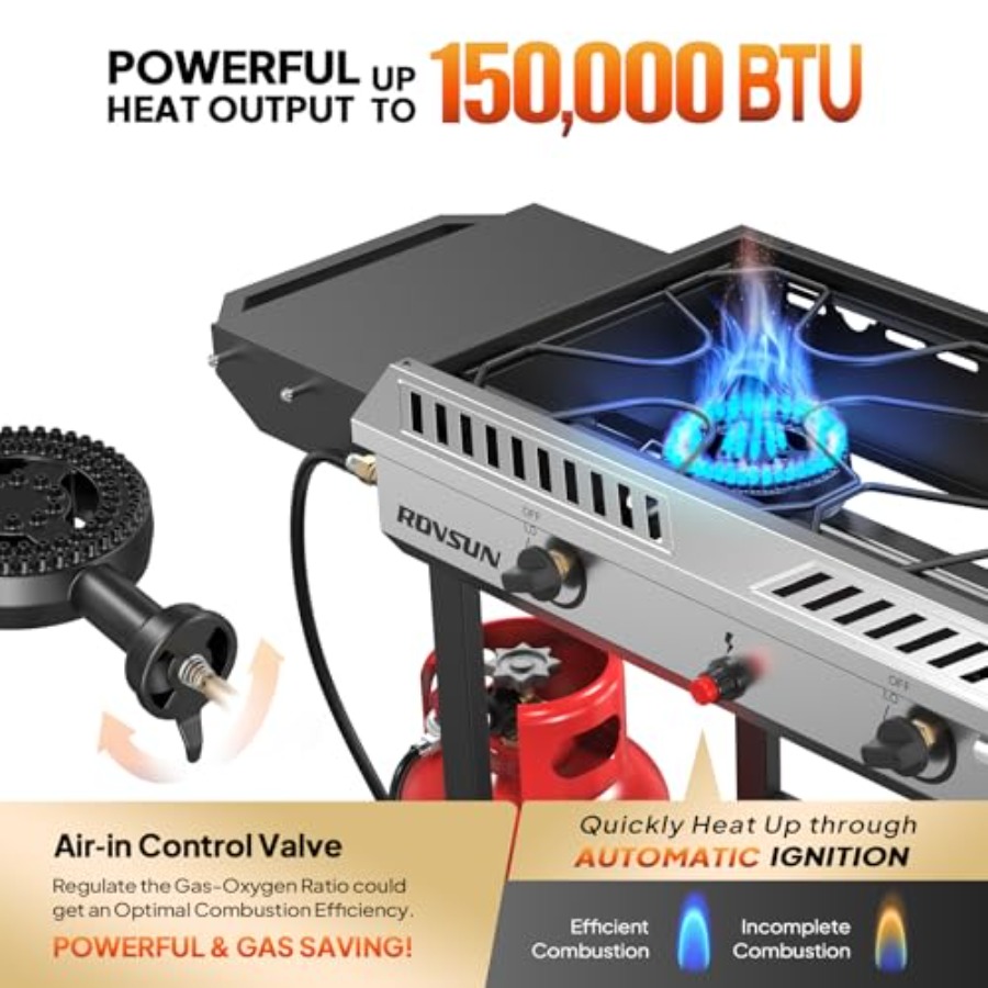 Backyard patio cooking: stainl - Camping Cooking Propane avis et prix