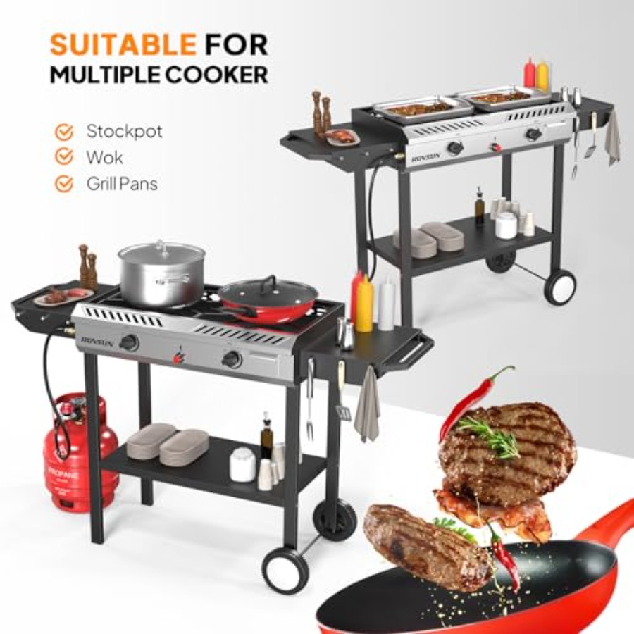Backyard patio cooking: stainl - Camping Cooking Propane avis et prix