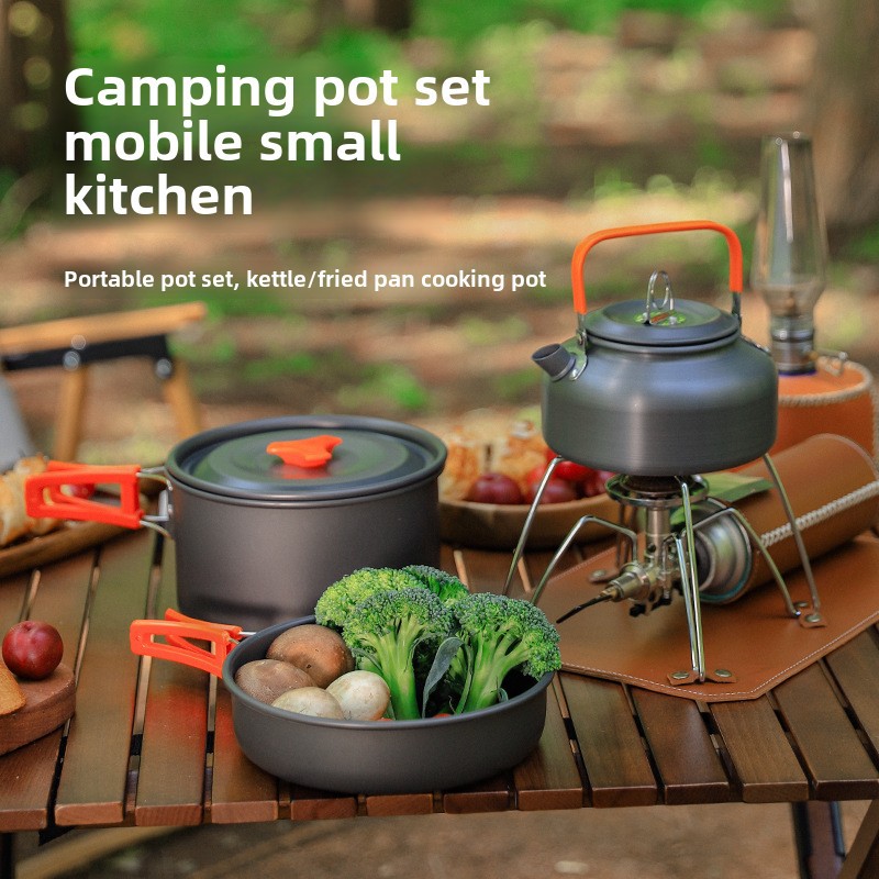 Outdoor Camping Cookware Set f - Camping Cooking Set 2 Person avis et prix