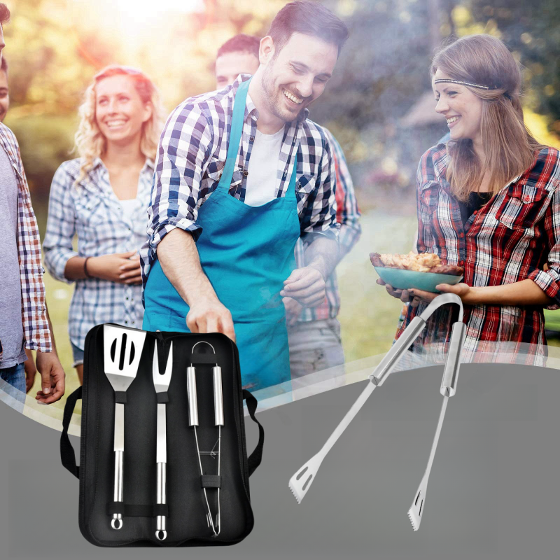 BBQ Tools Set Barbecue Utensil - Quechua Camping Cooking Set avis et prix