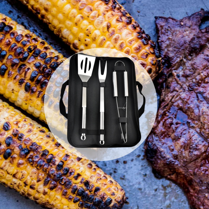 BBQ Tools Set Barbecue Utensil - Quechua Camping Cooking Set avis et prix