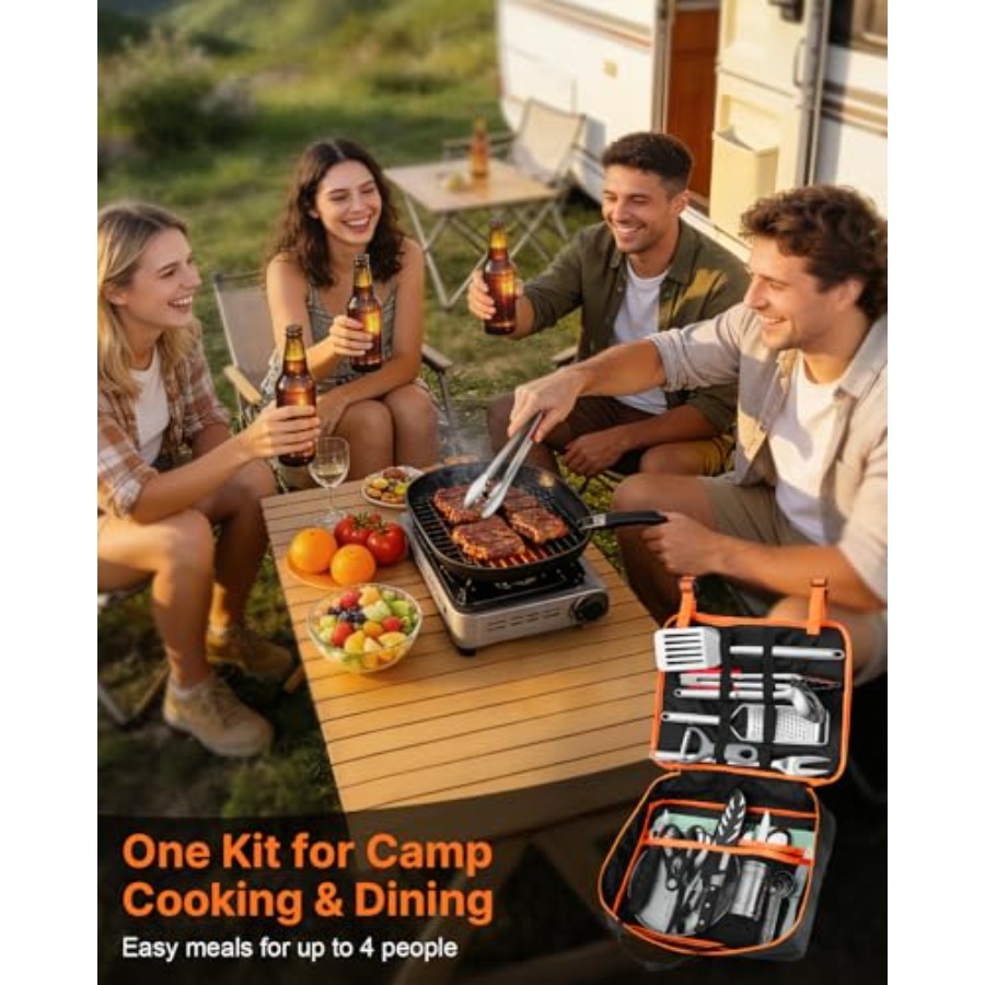 Portable Camping Cooking Utens - Camping Cooking Essentials Kit avis et prix