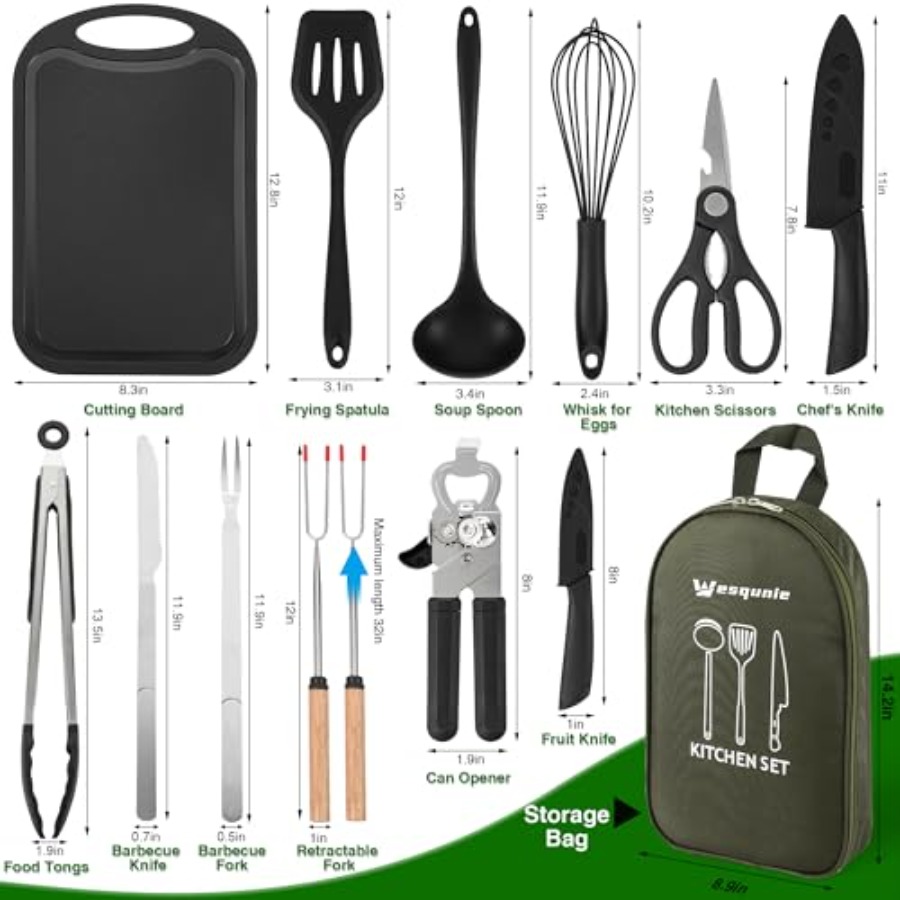 Camping Essentials Cookware Co - Camping Cooking Essentials Kit avis et prix