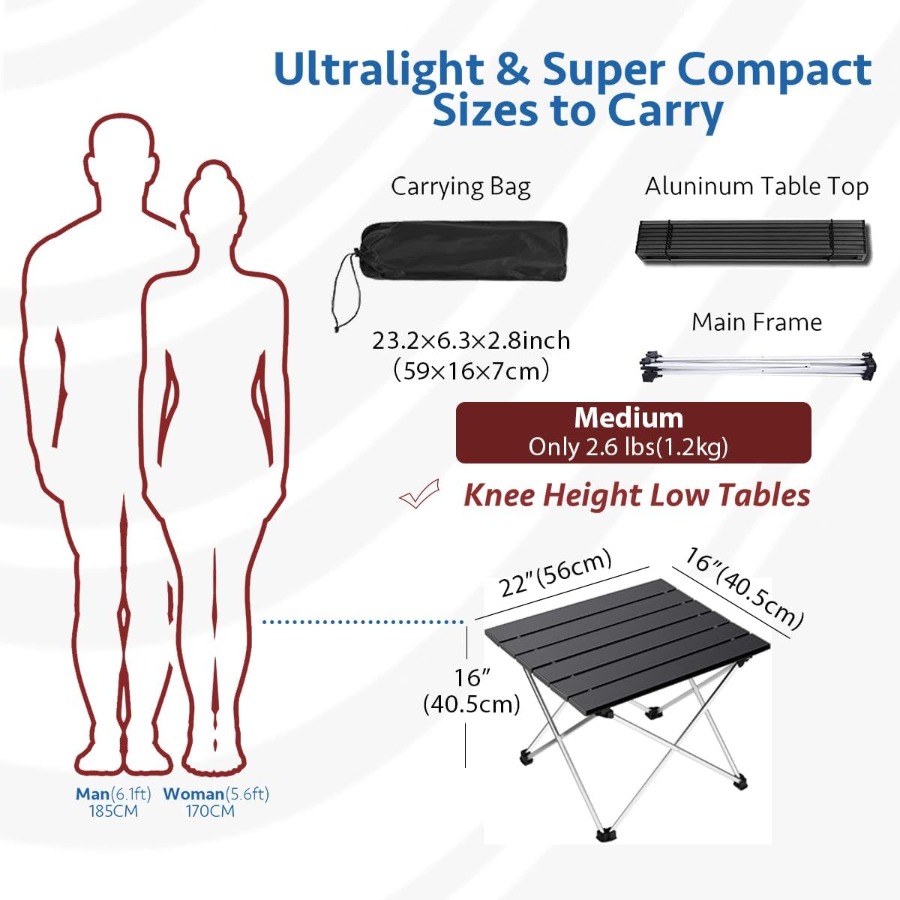 Portable Camping Table with Al - Camping Cooking Top avis et prix