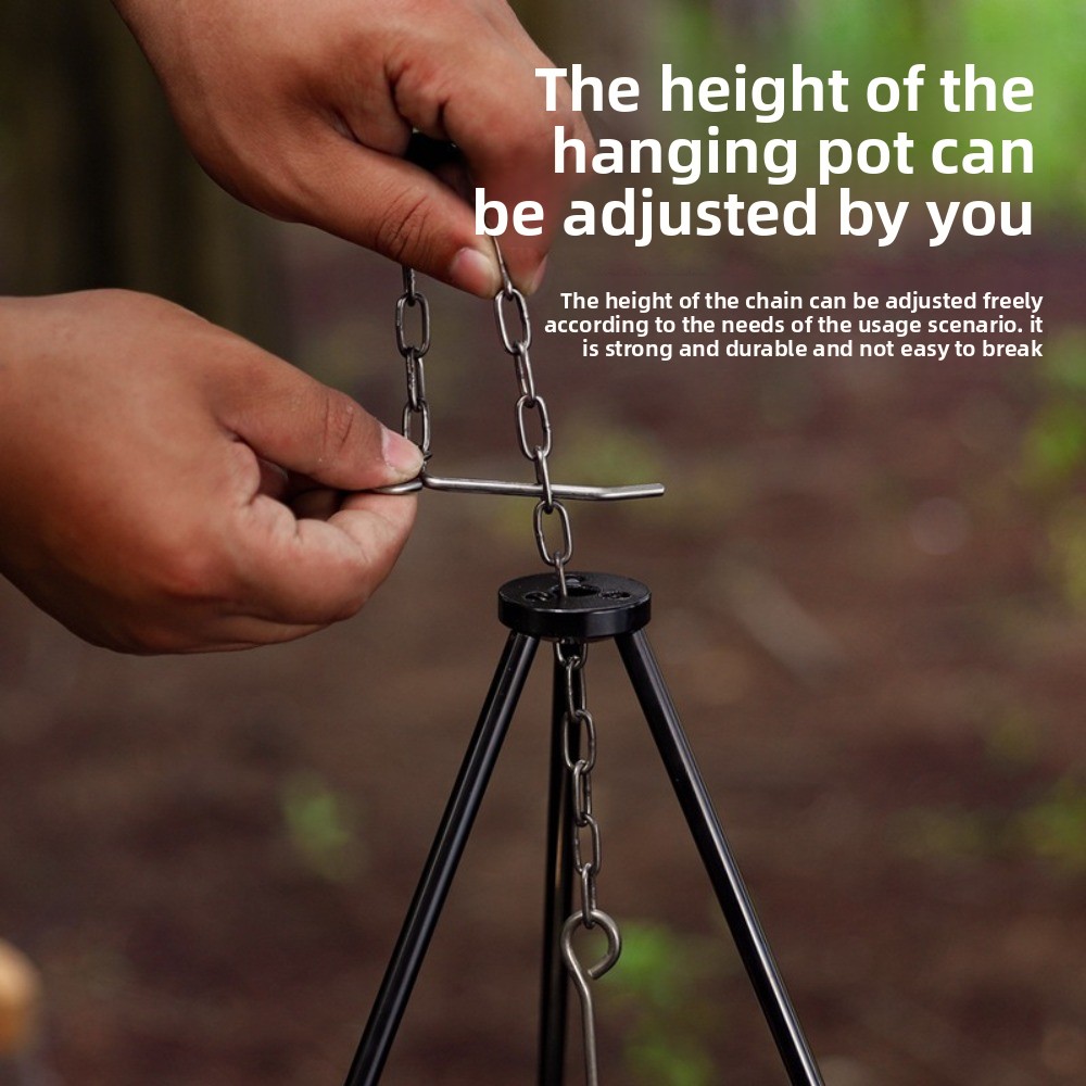 Aluminum Alloy Camping Tripod  - Camping Cooking Pot Tripod avis et prix